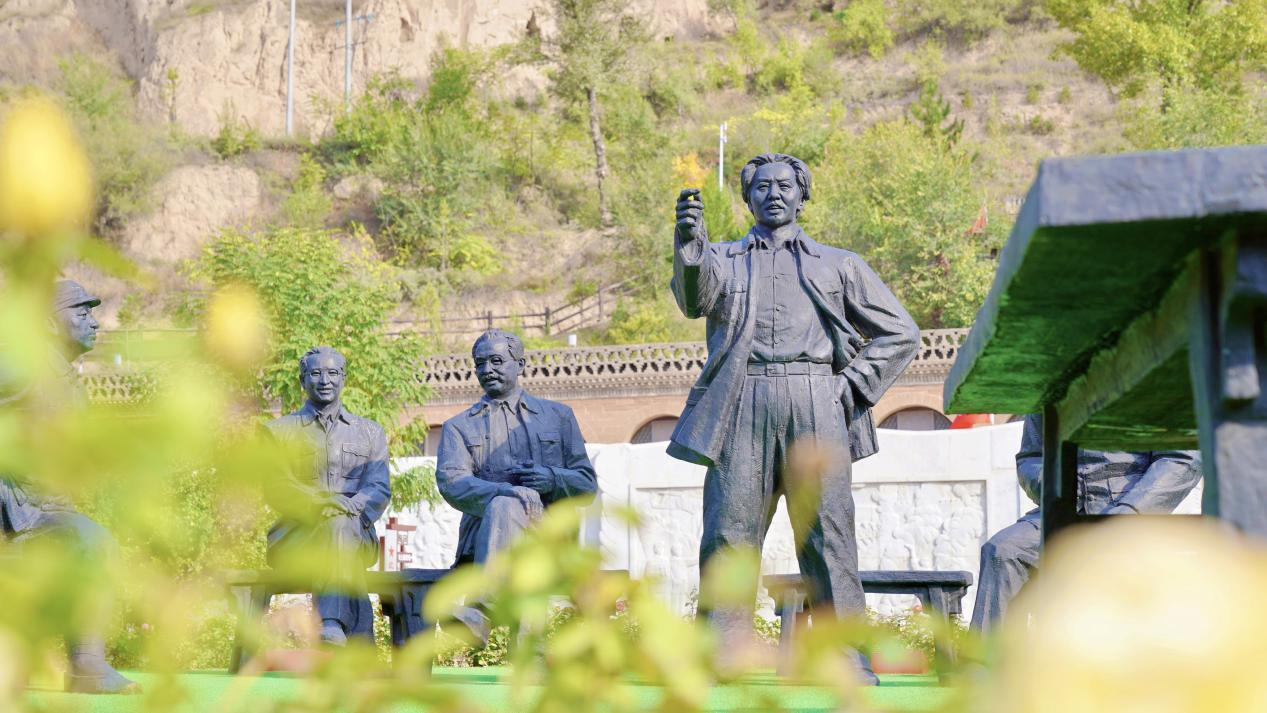 A scenic view of Yulin Xiaohe Meeting Site