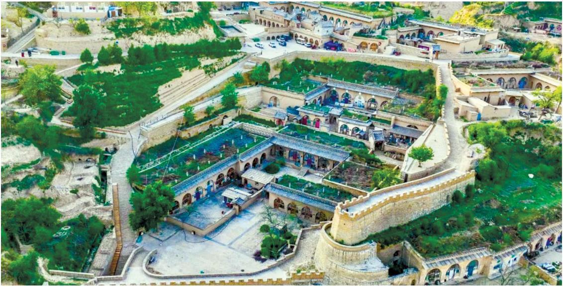 A scenic view of Yulin Xiaohe Meeting Site