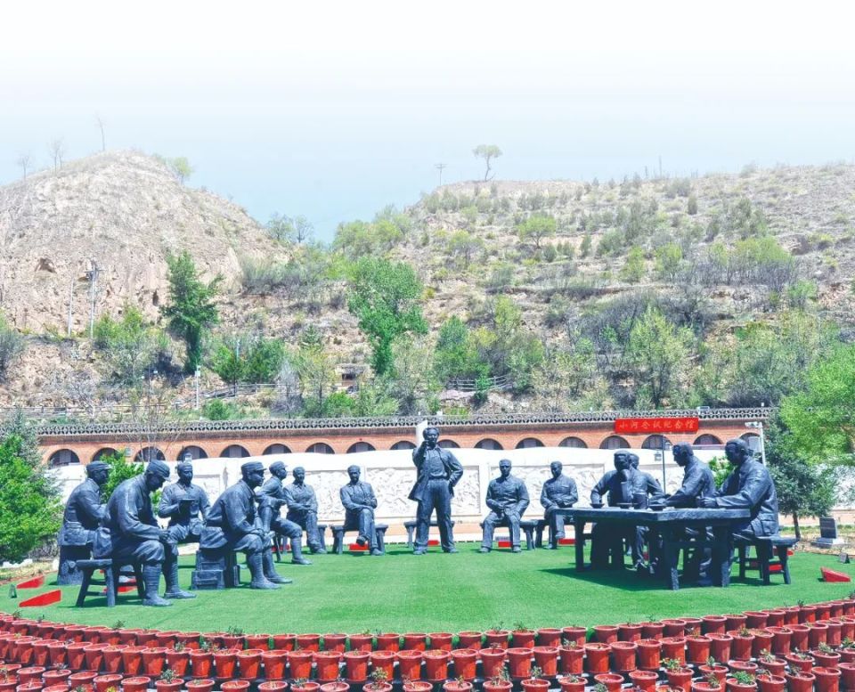 A scenic view of Yulin Xiaohe Meeting Site