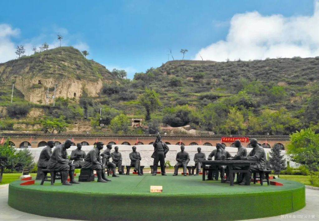 A scenic view of Yulin Xiaohe Meeting Site