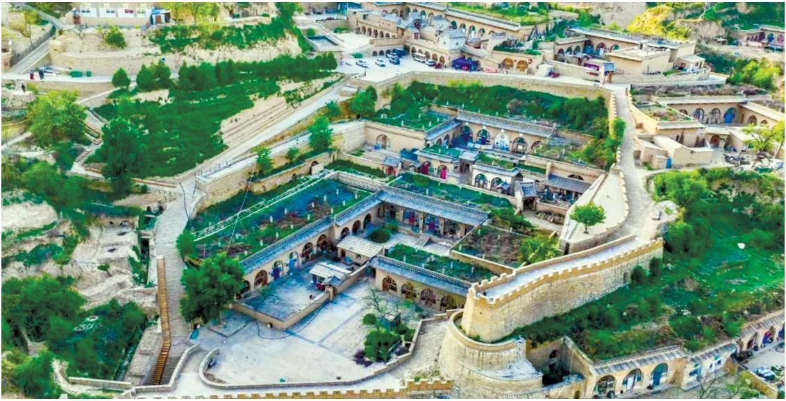 A scenic view of Yulin Yangjiagou Revolutionary Site
