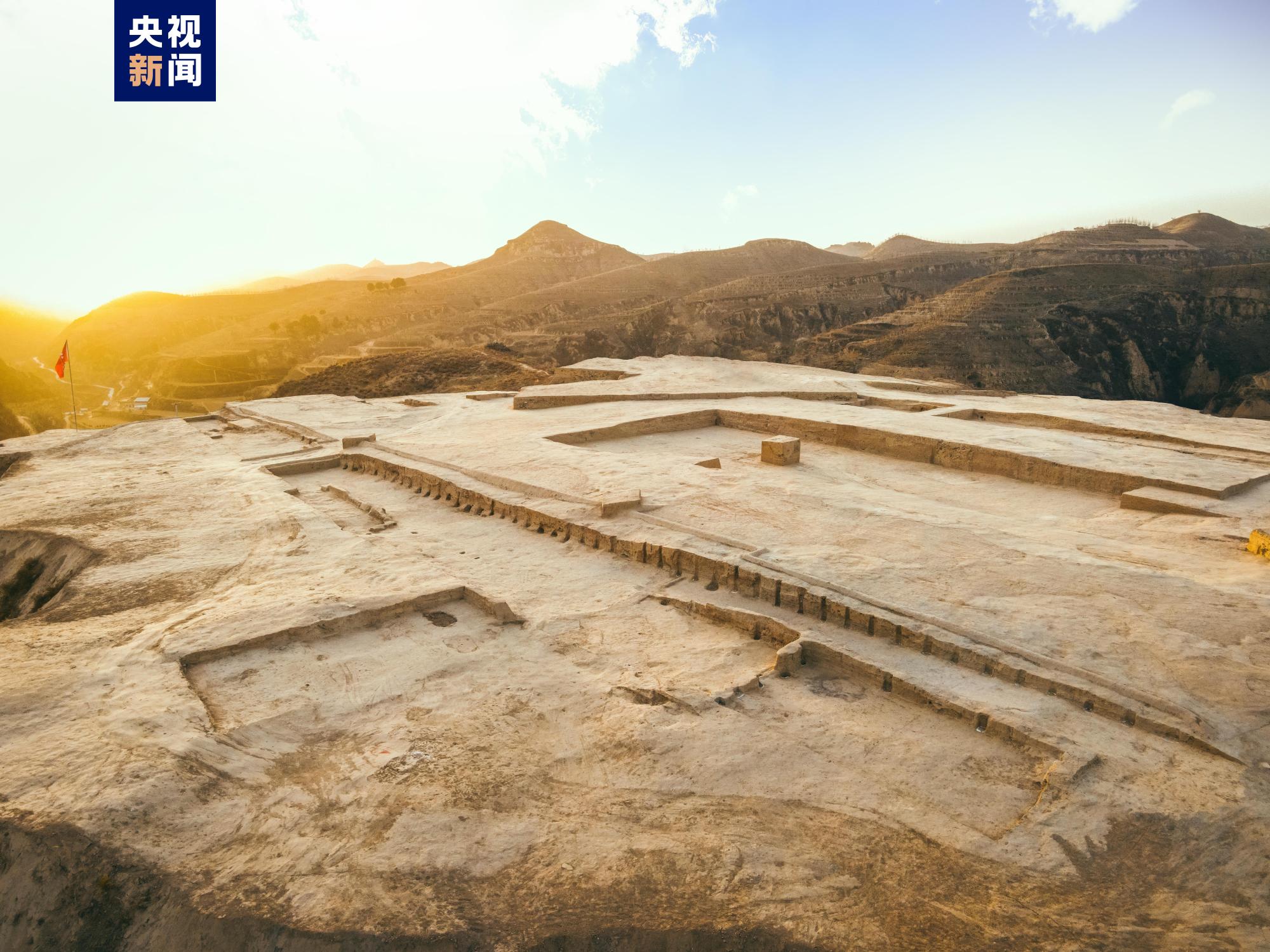 A scenic view of Yulin Yangqiaopan Han City And Tombs