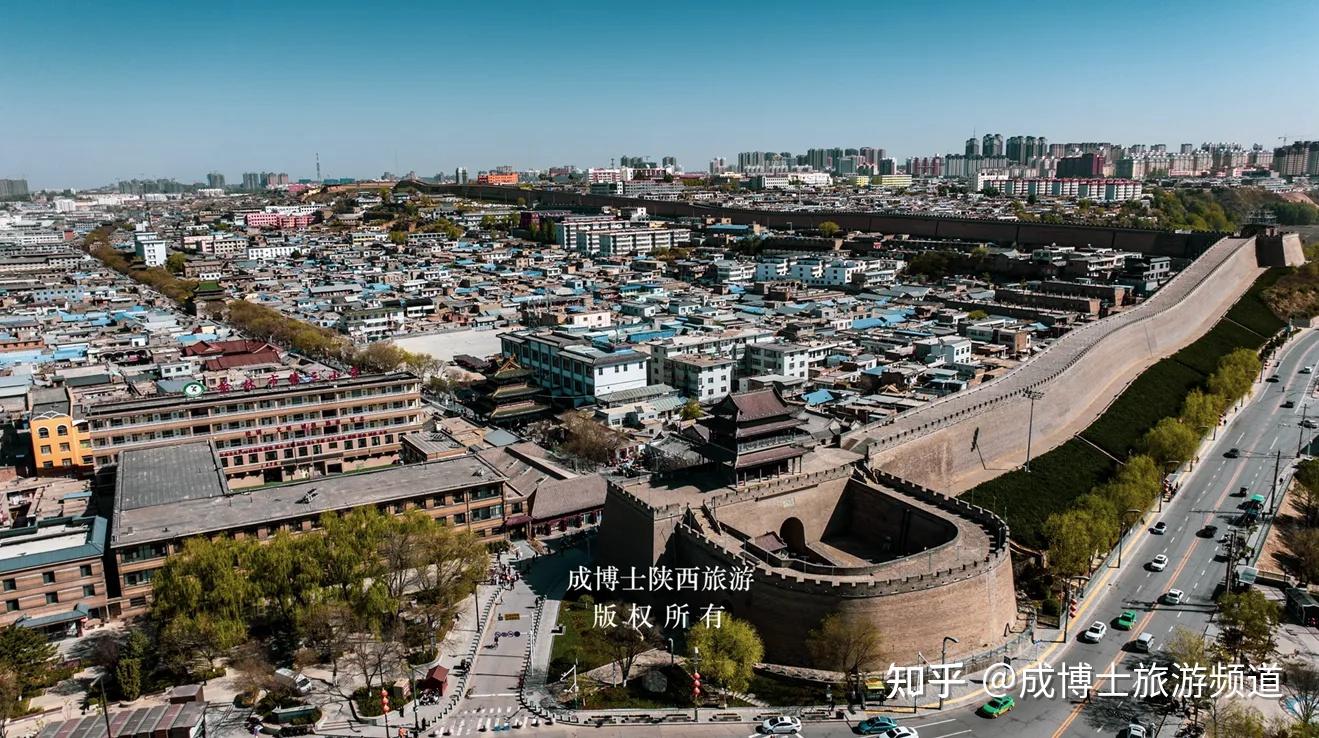 A scenic view of Yulin Yinzhou Ancient City