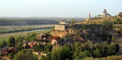 A scenic view of Yulin Yinzhou Ancient City