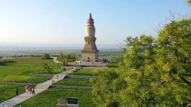 A scenic view of Yuncheng Beixin Relic Pagoda
