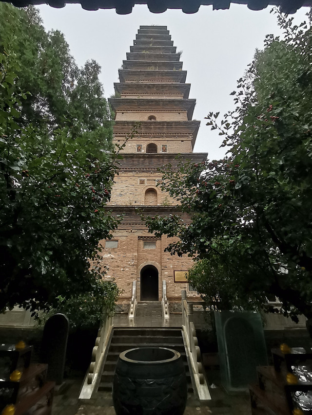 A scenic view of Yuncheng Beiyangcheng Brick Pagoda