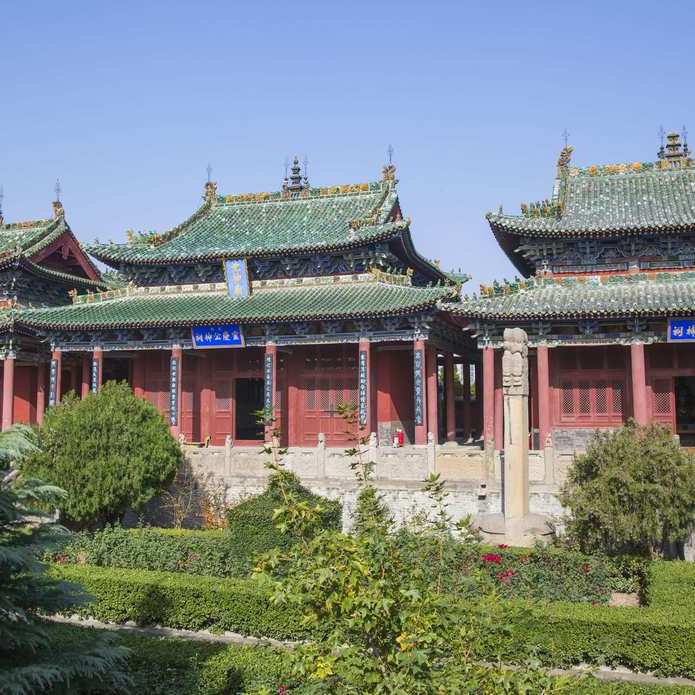 A scenic view of Yuncheng Chishen Miao And Yanchi Jinqiang