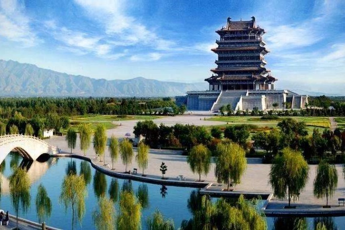 A scenic view of Yuncheng Dayang Taishan Temple