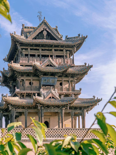 A scenic view of Yuncheng Guduo Houtu Temple