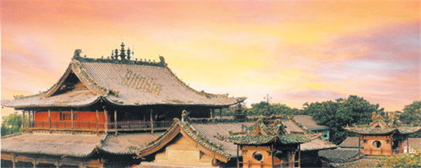 A scenic view of Yuncheng Houji Miao