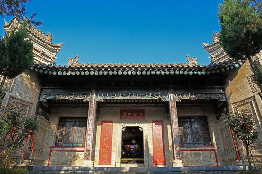 A scenic view of Yuncheng Houji Miao