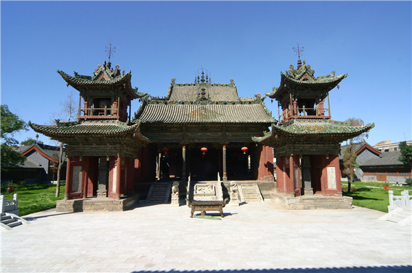 A scenic view of Yuncheng Houji Miao