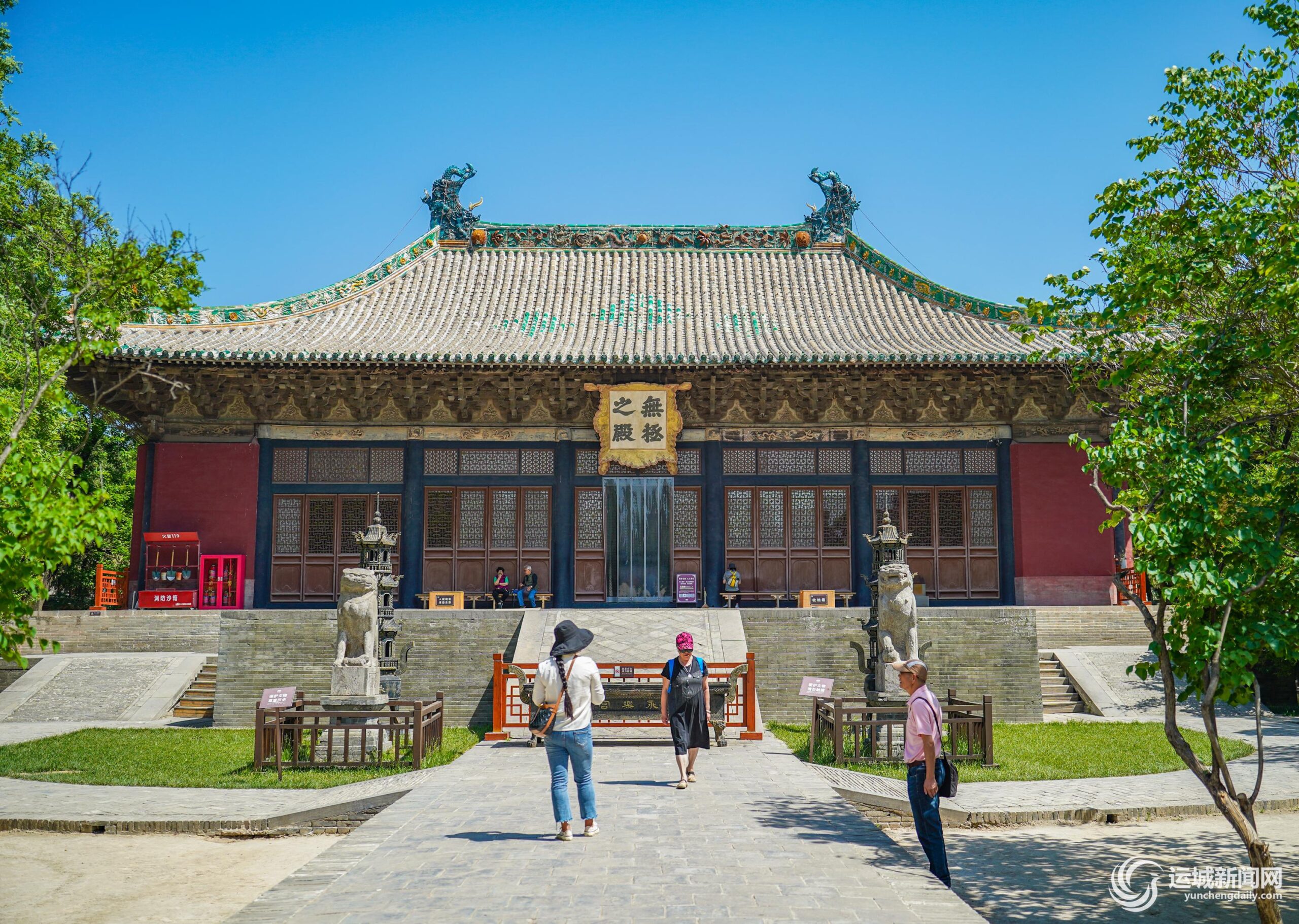 A scenic view of Yuncheng Jingyun Palace Yuhuang Hall