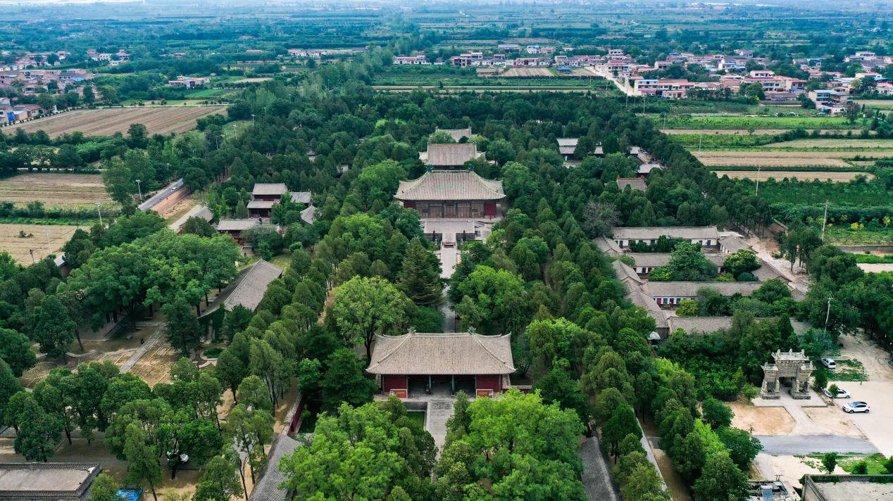 A scenic view of Yuncheng Jingyun Palace Yuhuang Hall