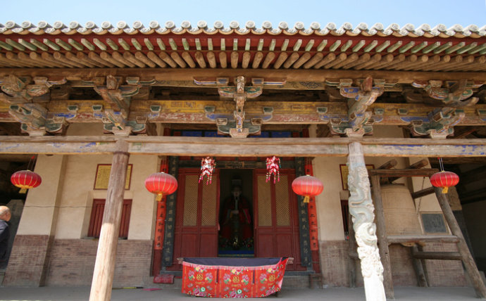 A scenic view of Yuncheng Jishan Jiwang Temple