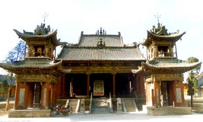 A scenic view of Yuncheng Jishan Jiwang Temple