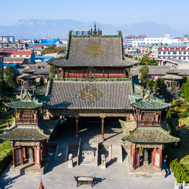 A scenic view of Yuncheng Jishan Jiwang Temple
