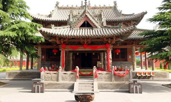 A scenic view of Yuncheng Luyuantou Yongxing Temple Pagoda