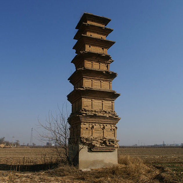 A scenic view of Yuncheng Luyuantou Yongxing Temple Pagoda