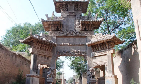 A scenic view of Yuncheng Nanfan Stone Pailou And Beiting