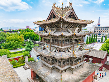 A scenic view of Yuncheng Nanliu Taishan Temple