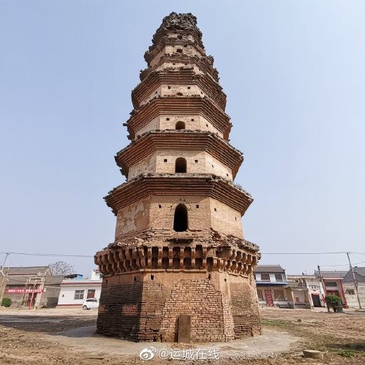 A scenic view of Yuncheng Nanyangcun Shousheng Temple Pagoda