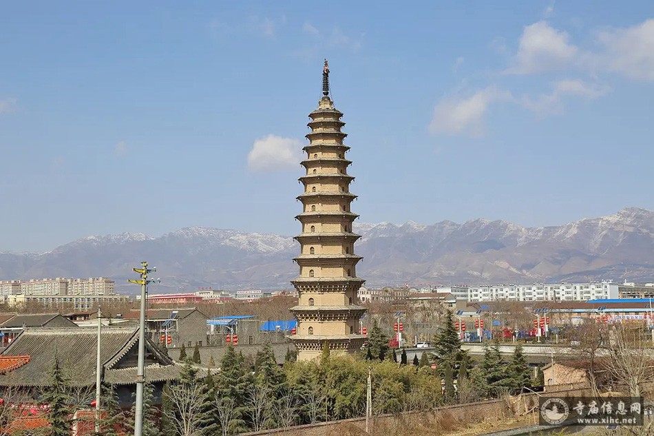A scenic view of Yuncheng Nanyangcun Shousheng Temple Pagoda