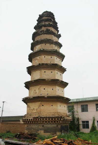 A scenic view of Yuncheng Nanyangcun Shousheng Temple Pagoda