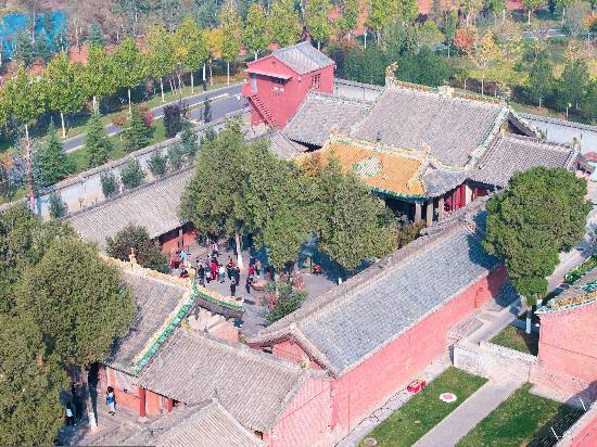 A scenic view of Yuncheng Niandui Yuhuang Temple