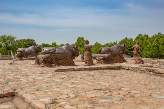 A scenic view of Yuncheng Pujindu And Puzhou City Site