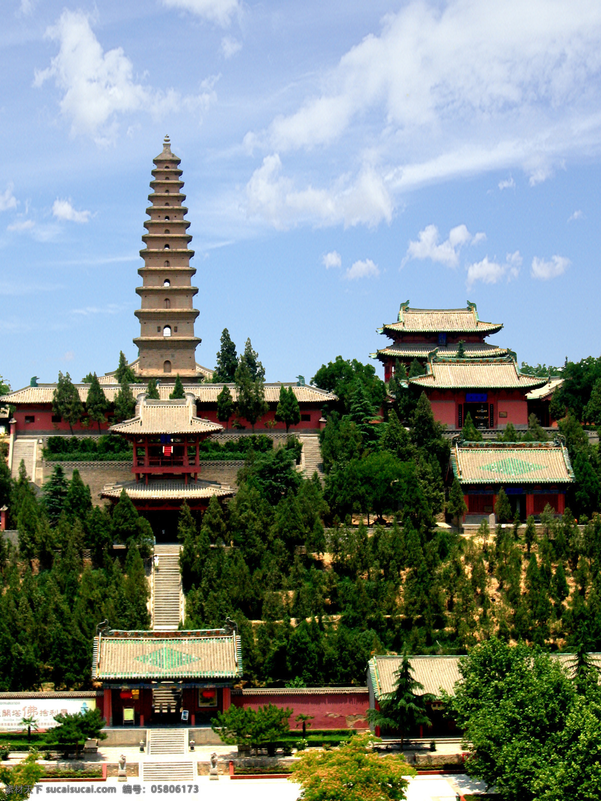 A scenic view of Yuncheng Puzhou Si Ta