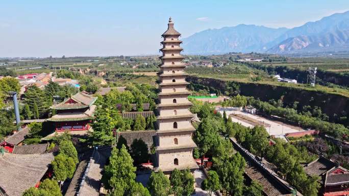 A scenic view of Yuncheng Puzhou Si Ta