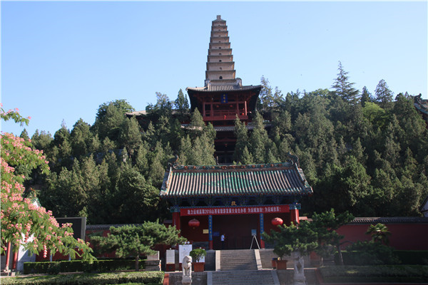 A scenic view of Yuncheng Puzhou Si Ta