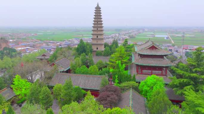 A scenic view of Yuncheng Puzhou Si Ta