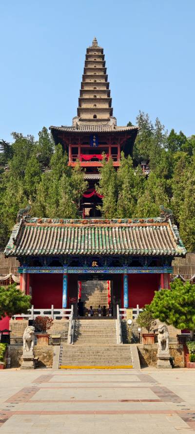 A scenic view of Yuncheng Puzhou Si Ta