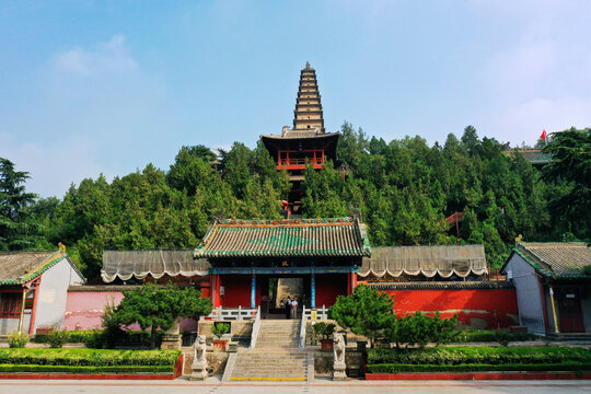 A scenic view of Yuncheng Puzhou Si Ta