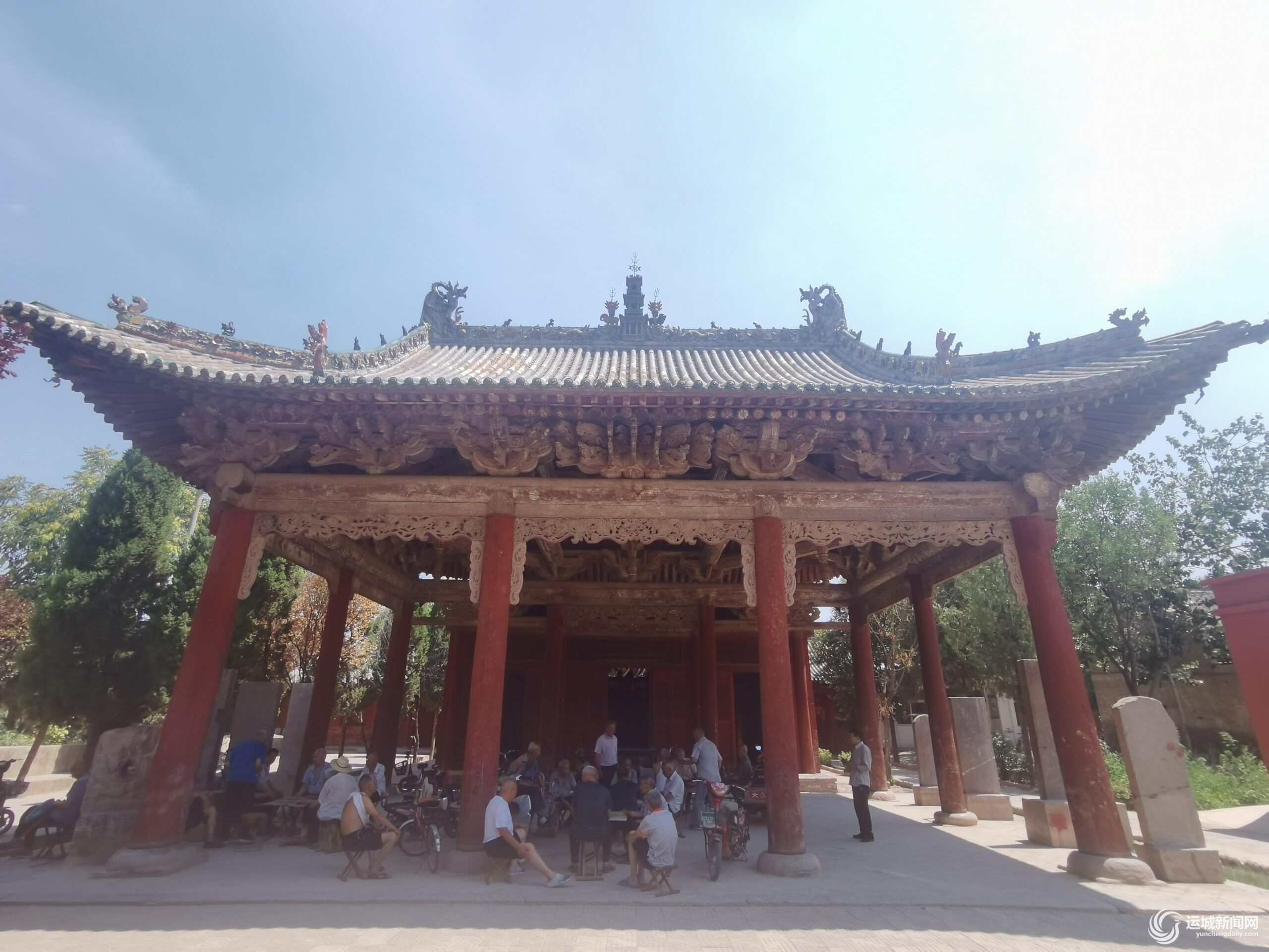 A scenic view of Yuncheng Qiangxia Guandi Temple