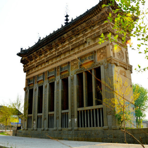 A scenic view of Yuncheng Qiaosi Beilou