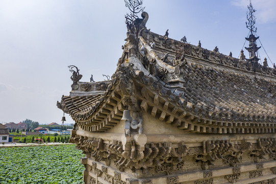 A scenic view of Yuncheng Qiaosi Beilou