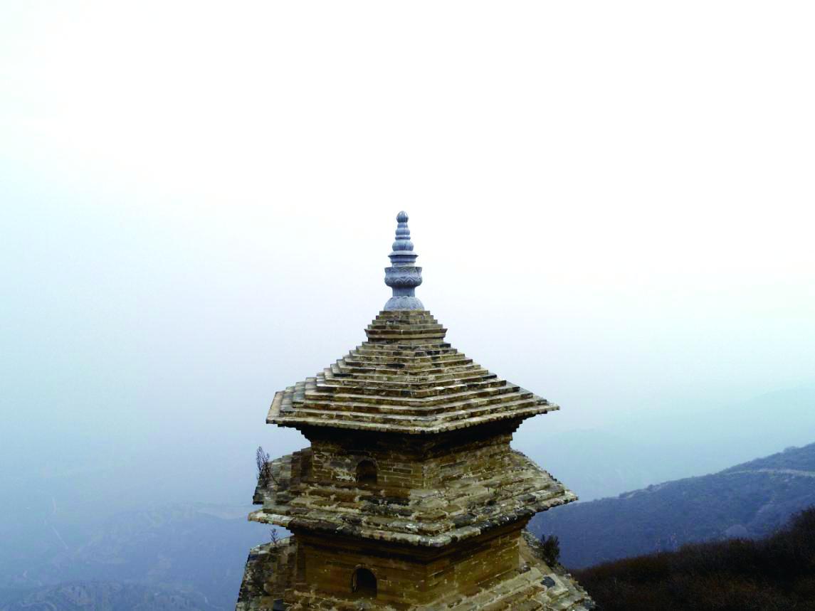 A scenic view of Yuncheng Qiyan Temple Pagoda Forest