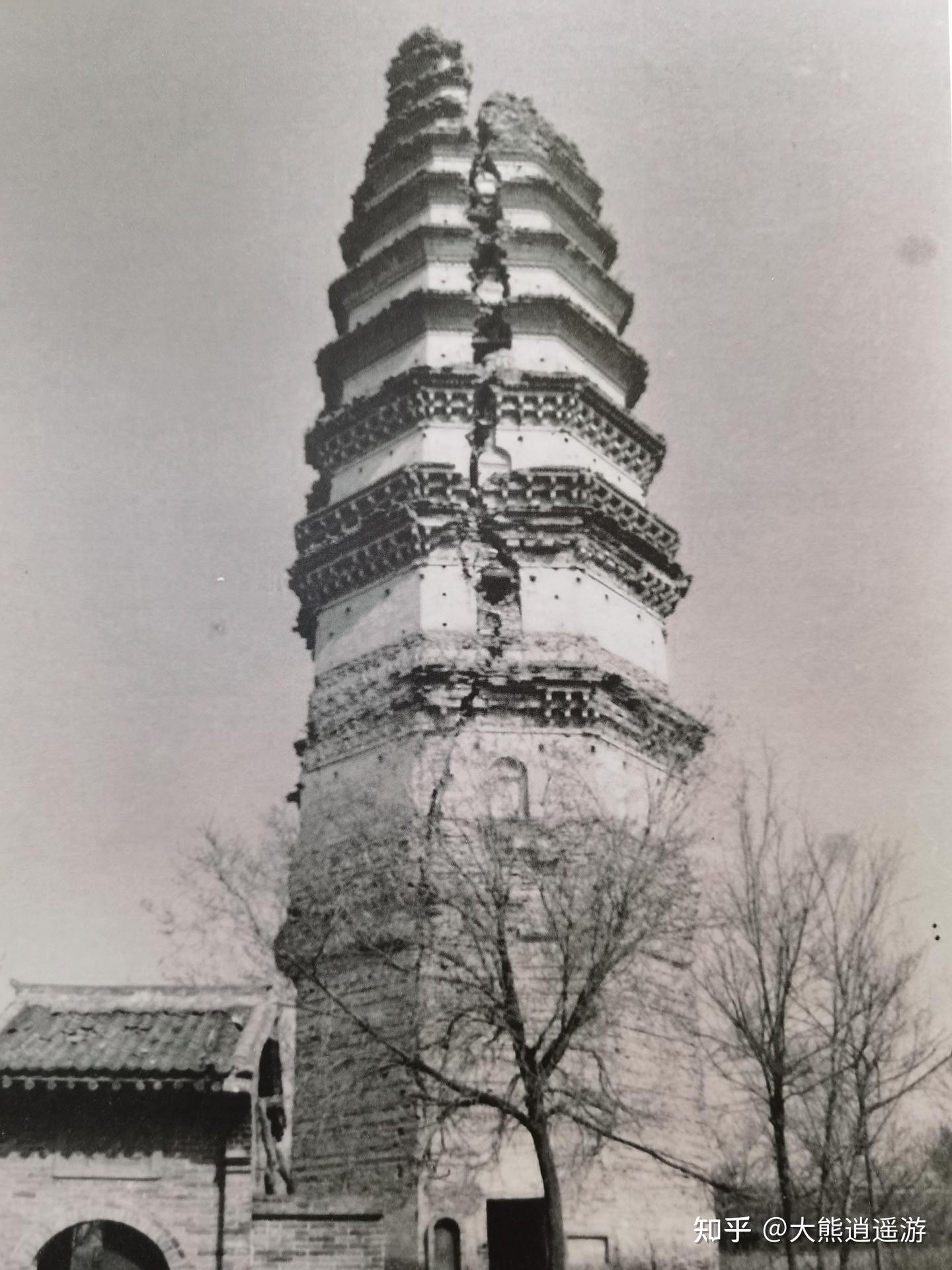 A scenic view of Yuncheng Taiping Xingguo Temple Pagoda