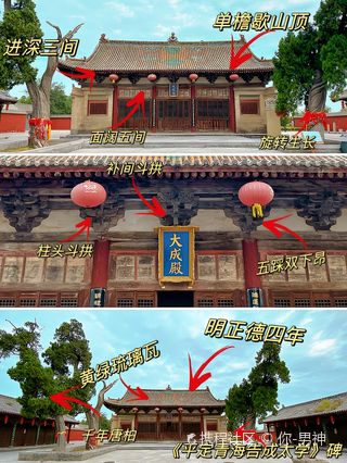 A scenic view of Yuncheng Wanquan Confucian Temple