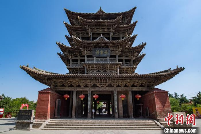 A scenic view of Yuncheng Wanrong Dongyue Temple