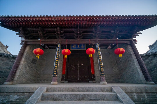 A scenic view of Yuncheng Wanrong Jiwang Temple