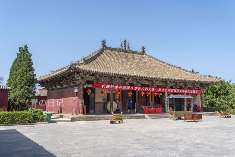 A scenic view of Yuncheng Wanrong Jiwang Temple