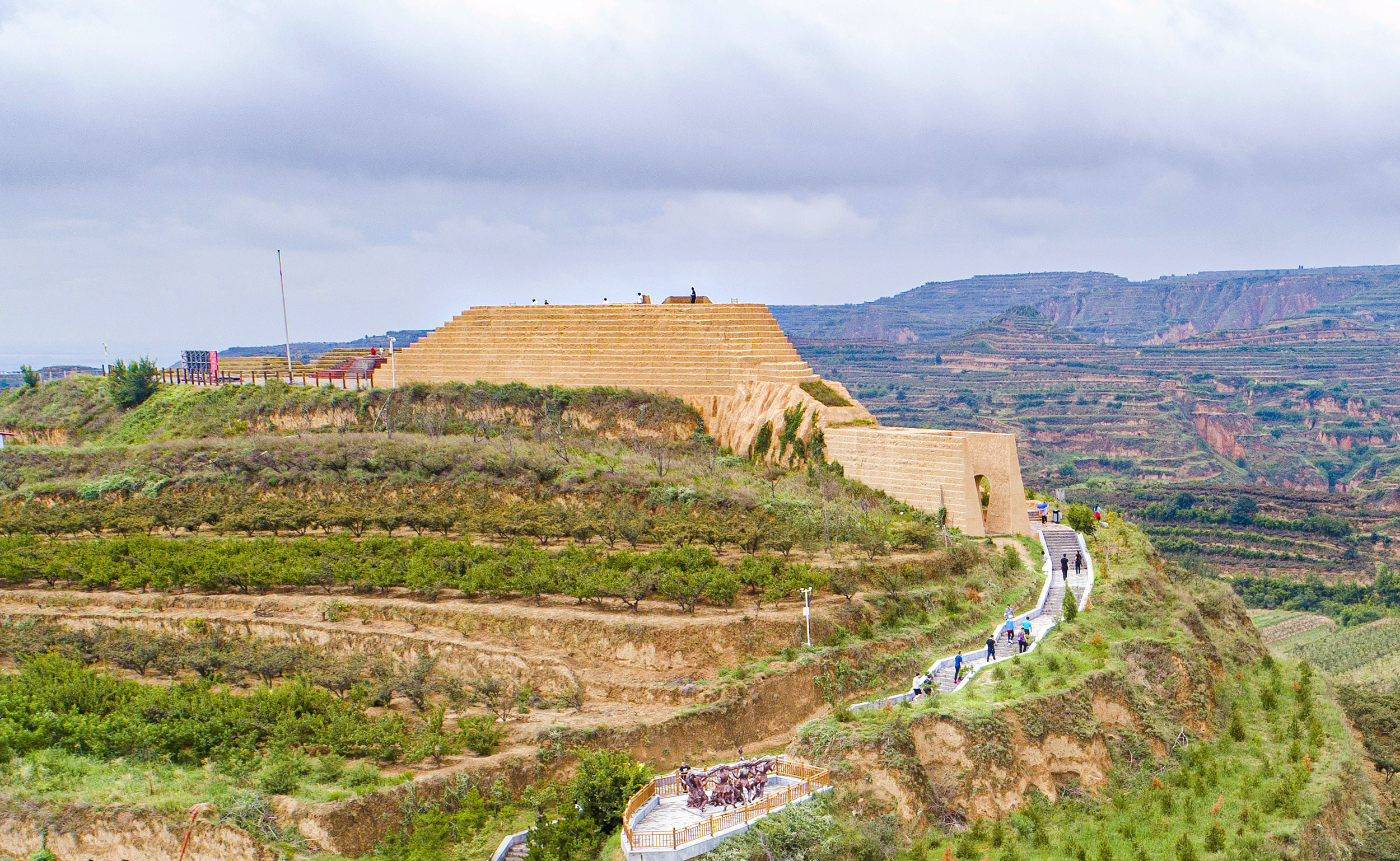 A scenic view of Yuncheng Xihoudu Site