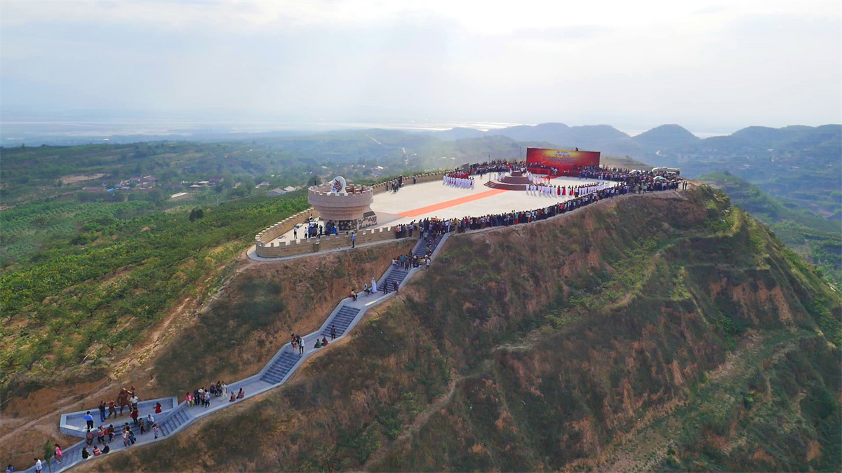 A scenic view of Yuncheng Xihoudu Site