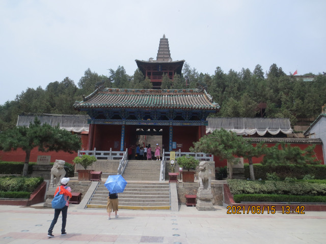 A scenic view of Yuncheng Yongji Bianque Temple