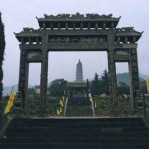 A scenic view of Yuncheng Yongji Wangu Temple