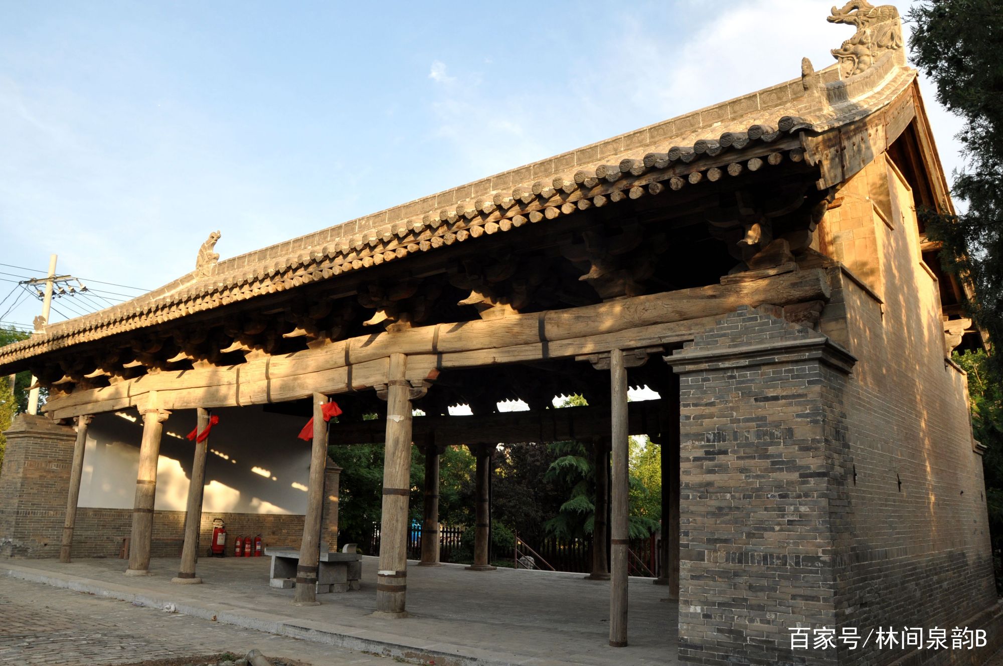 A scenic view of Yuncheng Zhaili Guandi Temple Xiandian